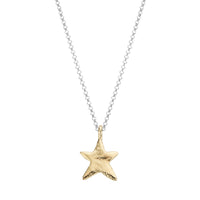 Silver & Gold Midi Star Necklace