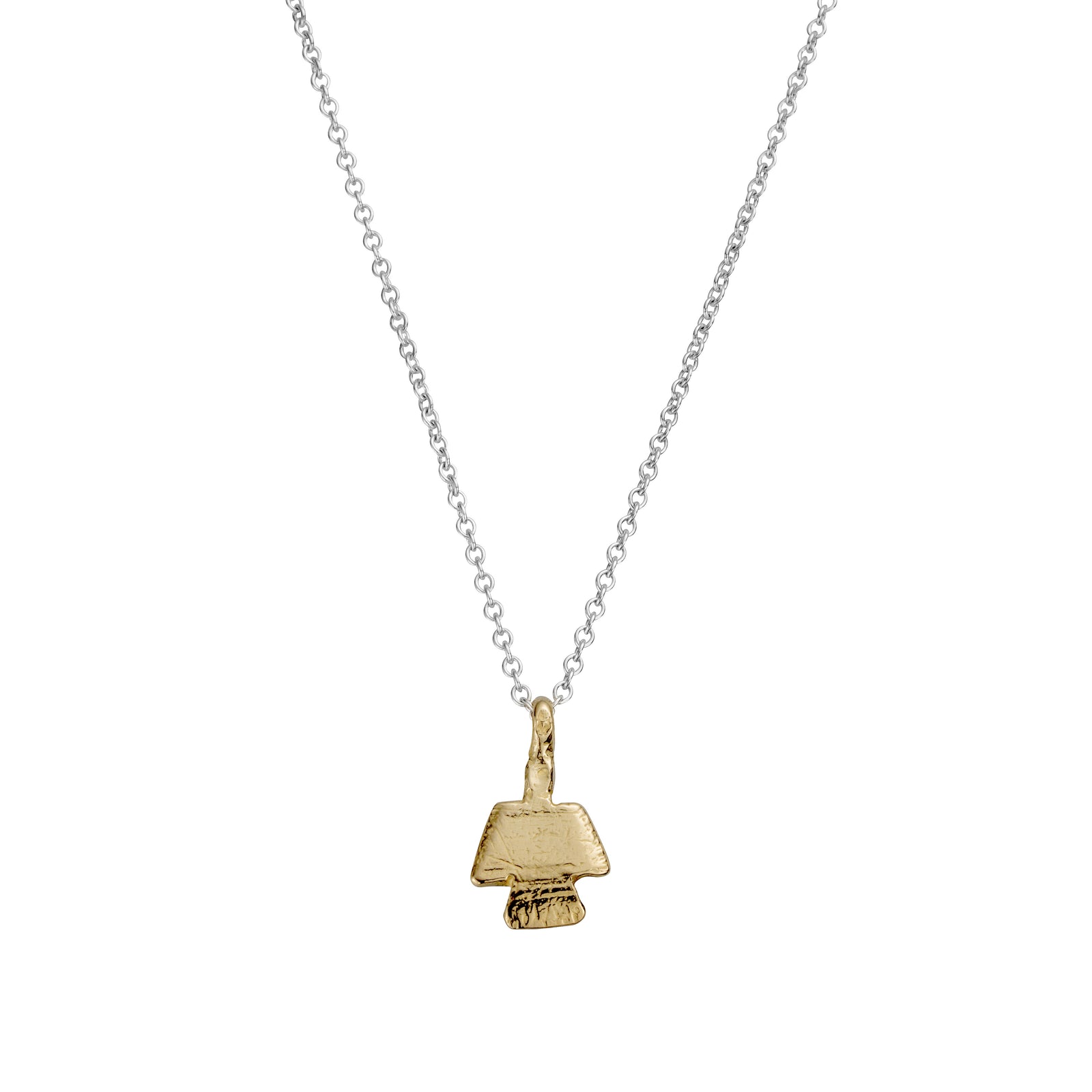 Silver & Gold Mini Angel Necklace