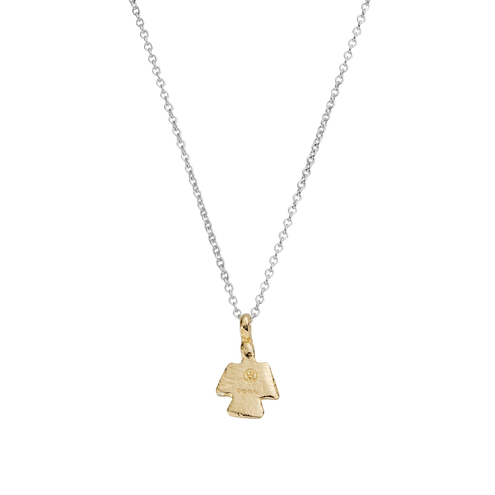 Silver & Gold Mini Angel Necklace