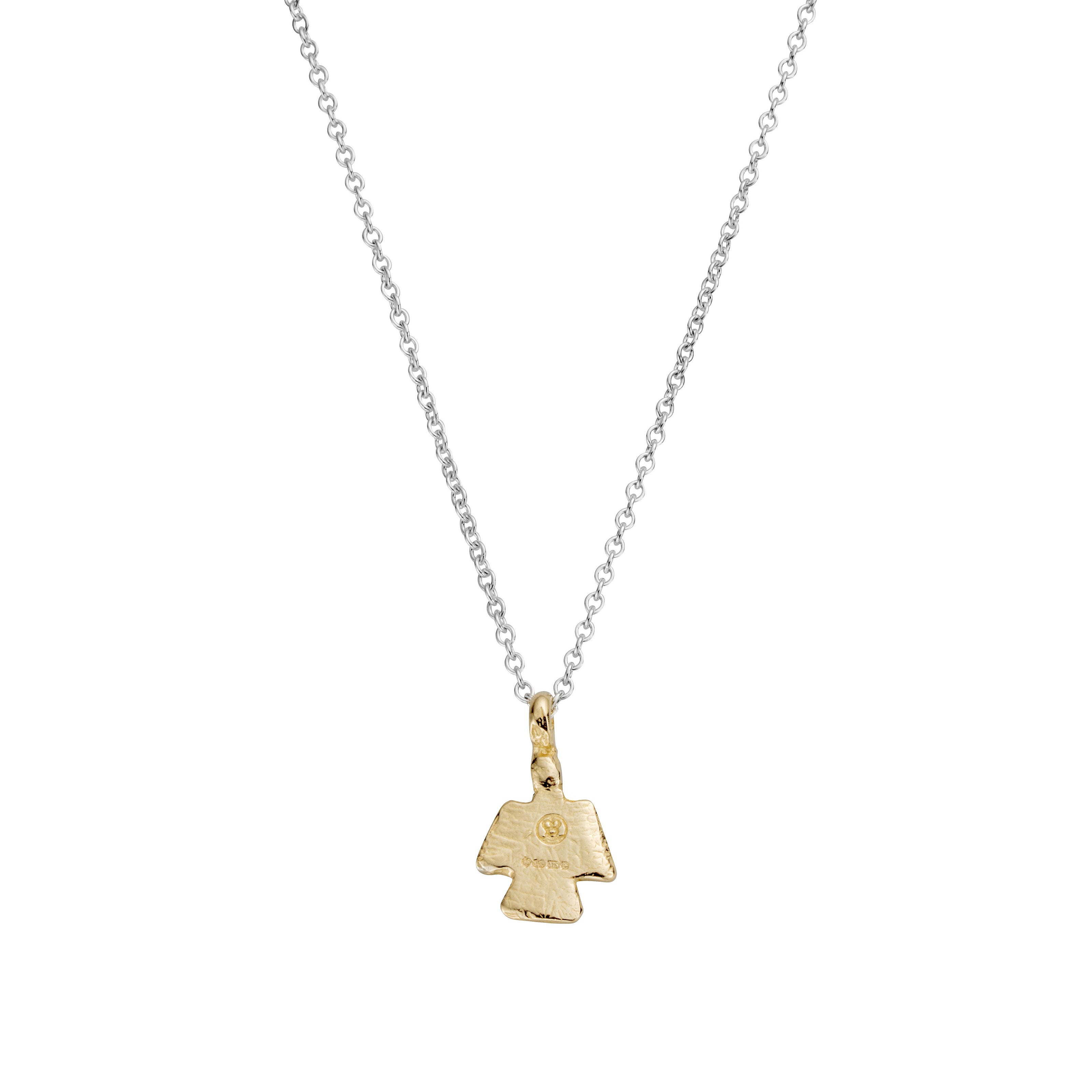 Silver & Gold Mini Angel Necklace