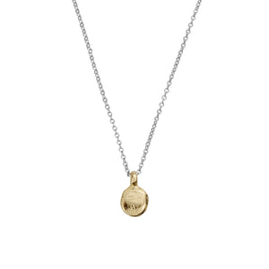 Silver & Gold Mini Disc Necklace