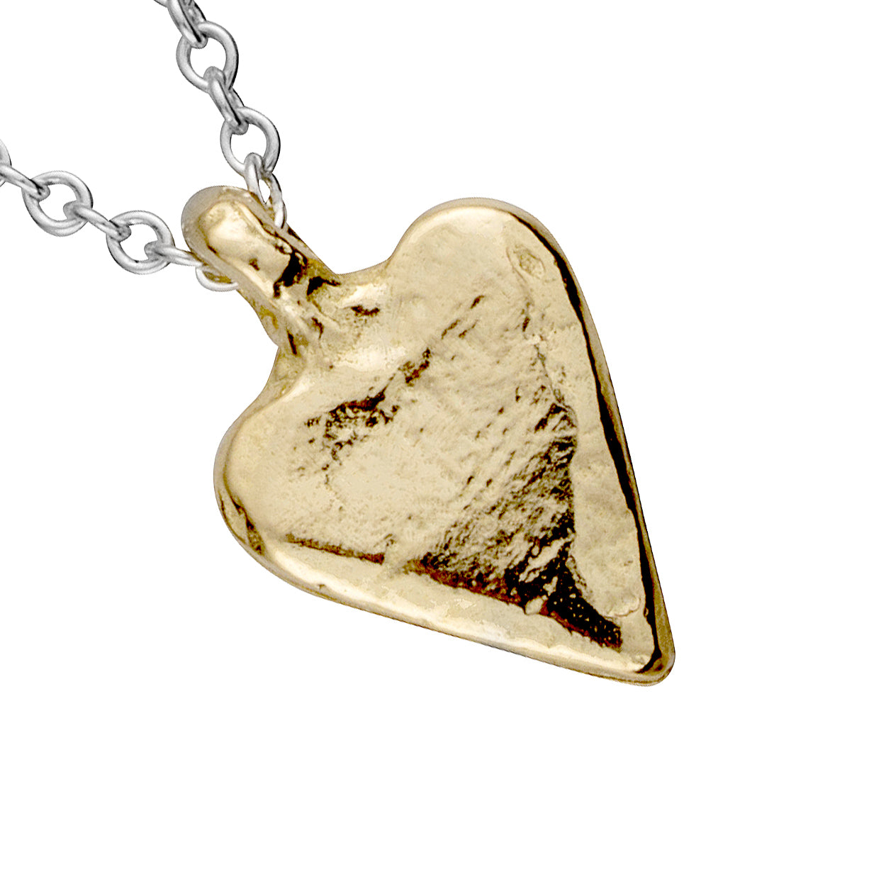 Silver & Gold Mini Heart Necklace