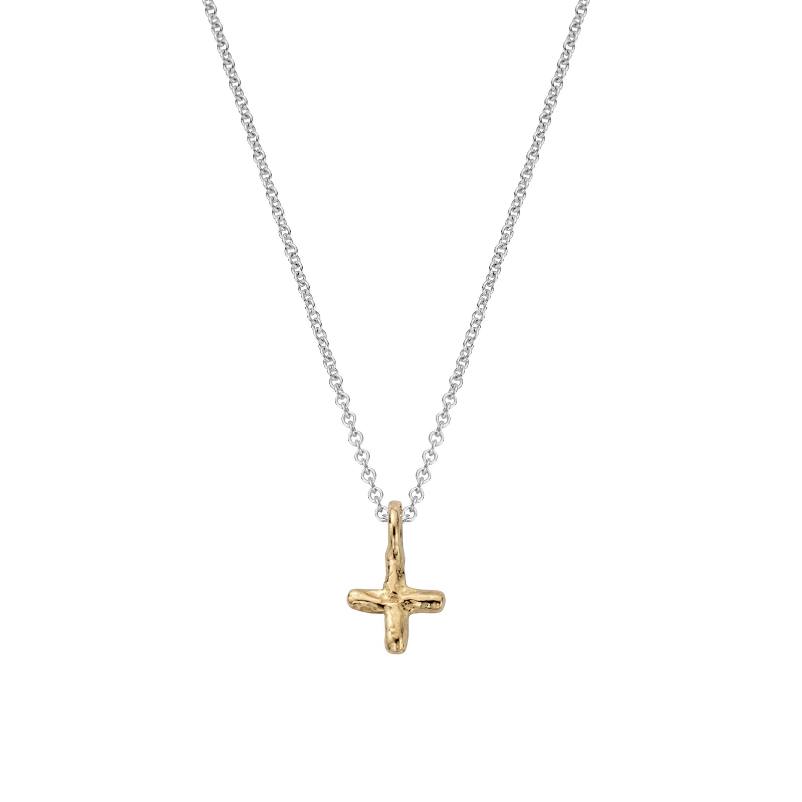 Silver & Gold Mini Kiss Necklace