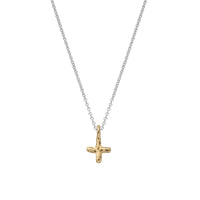 Silver & Gold Mini Kiss Necklace