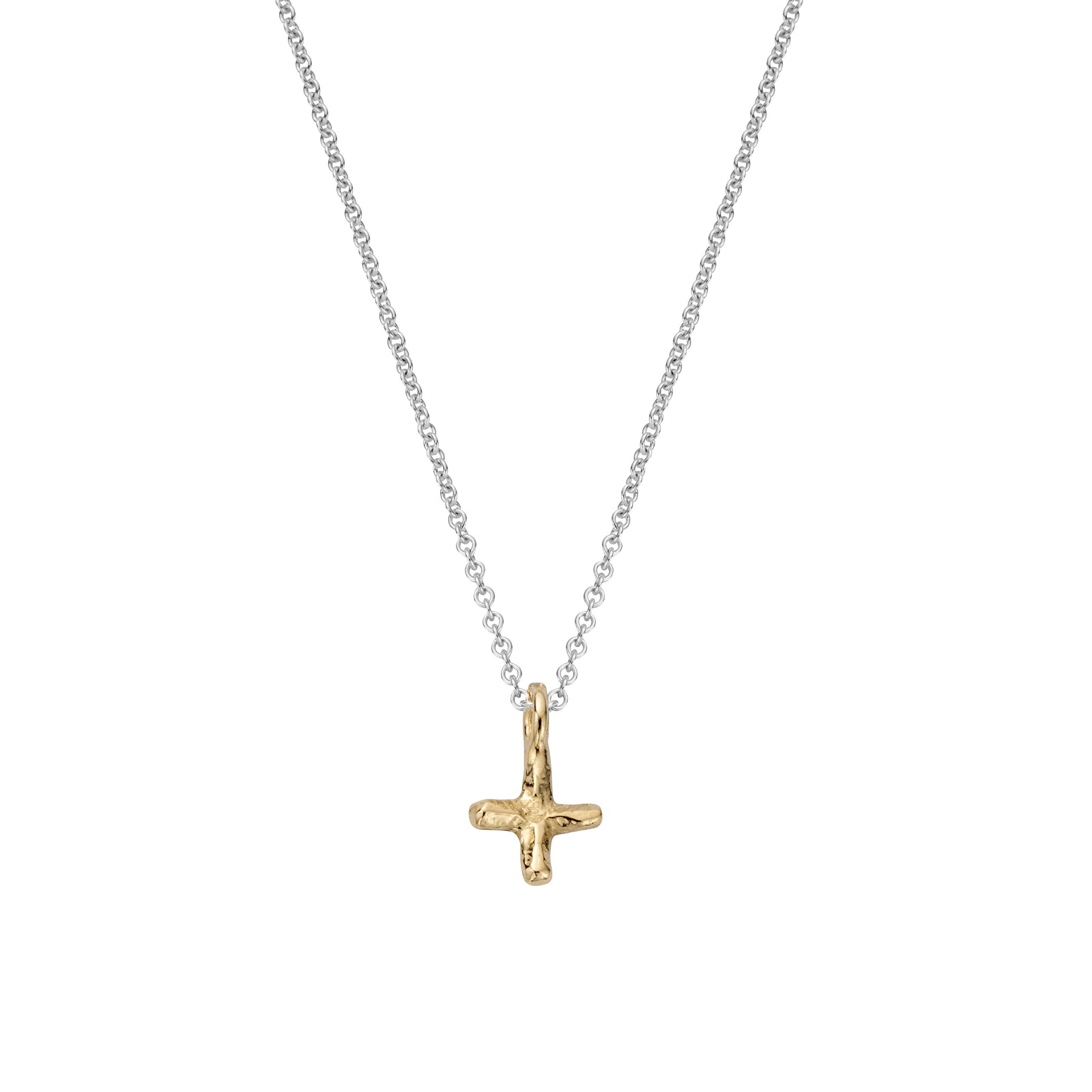 Silver & Gold Mini Kiss Necklace