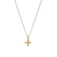 Silver & Gold Mini Kiss Necklace