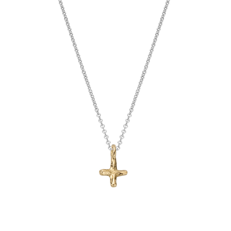 Silver & Gold Mini Kiss Necklace