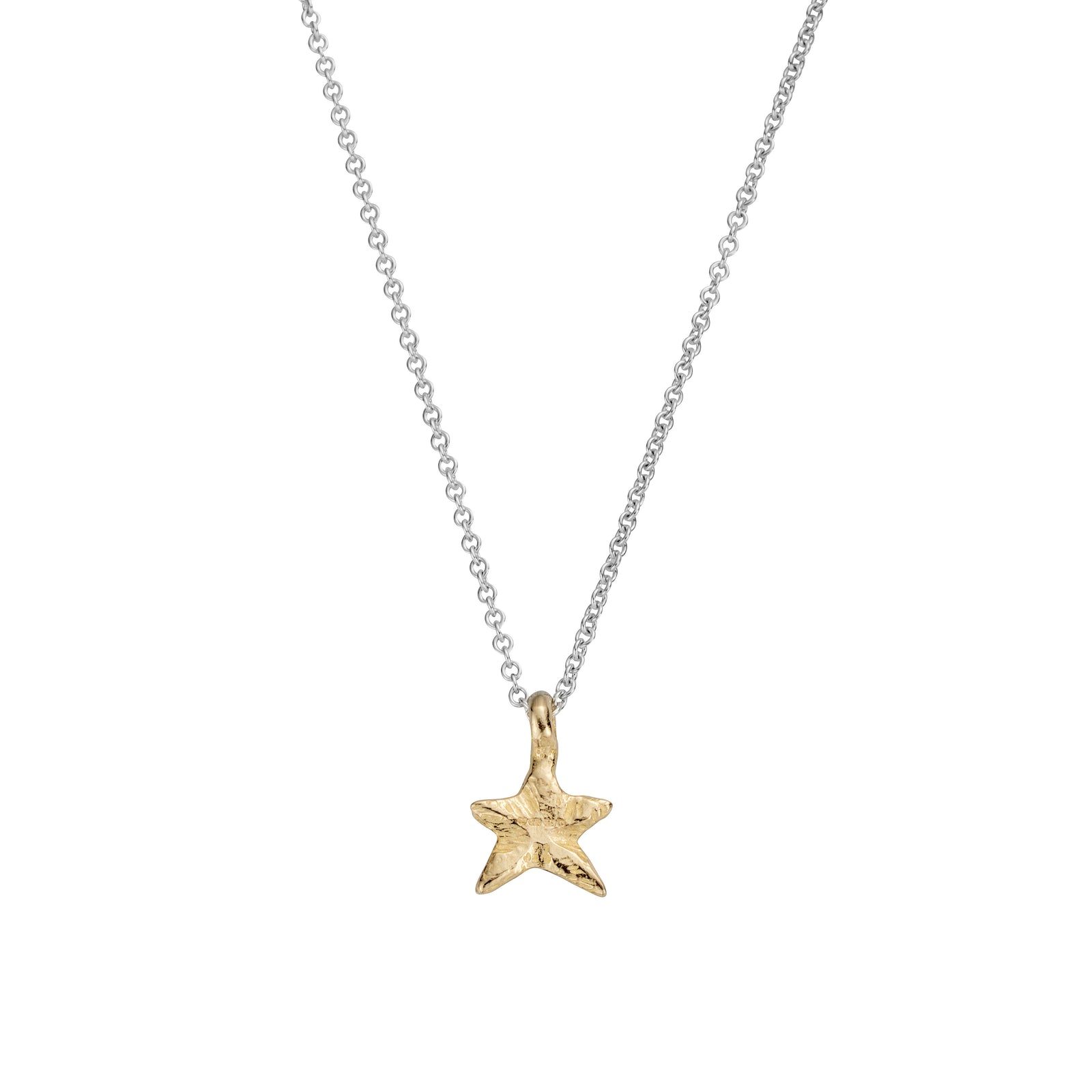 Silver & Gold Mini Star Necklace