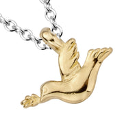 Silver & Gold Mini Turtle Dove Necklace