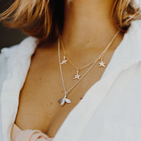 Gold Three Star Necklace