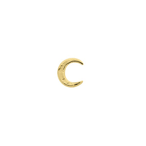 Gold Tiny Moon Single Ear Charm
