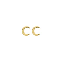 Gold Tiny Moon Ear Charm Set
