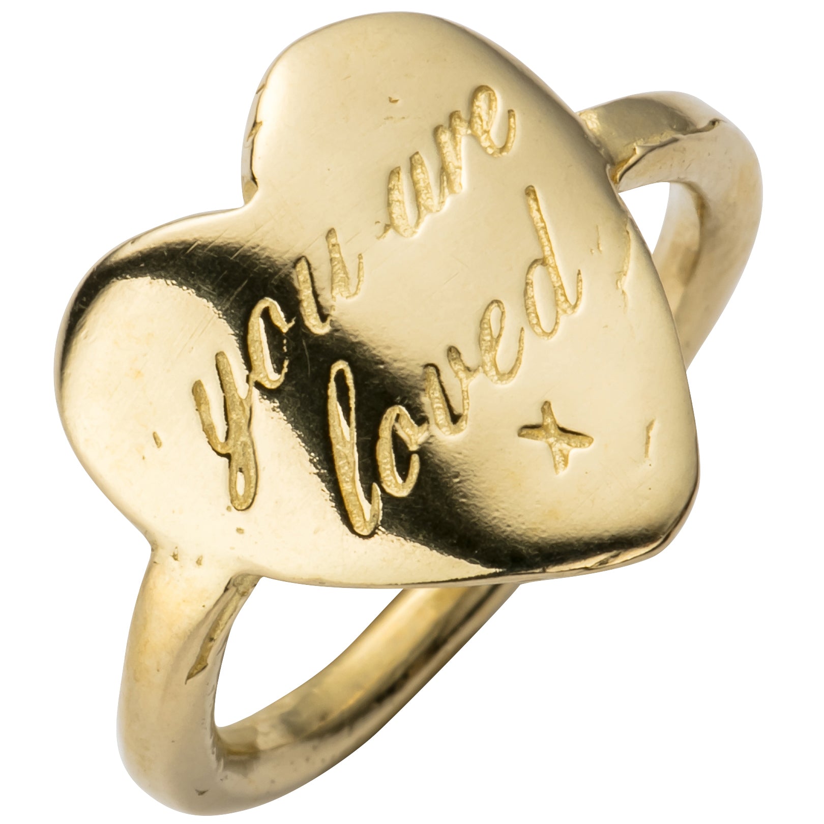 Gold You Are Loved Ring