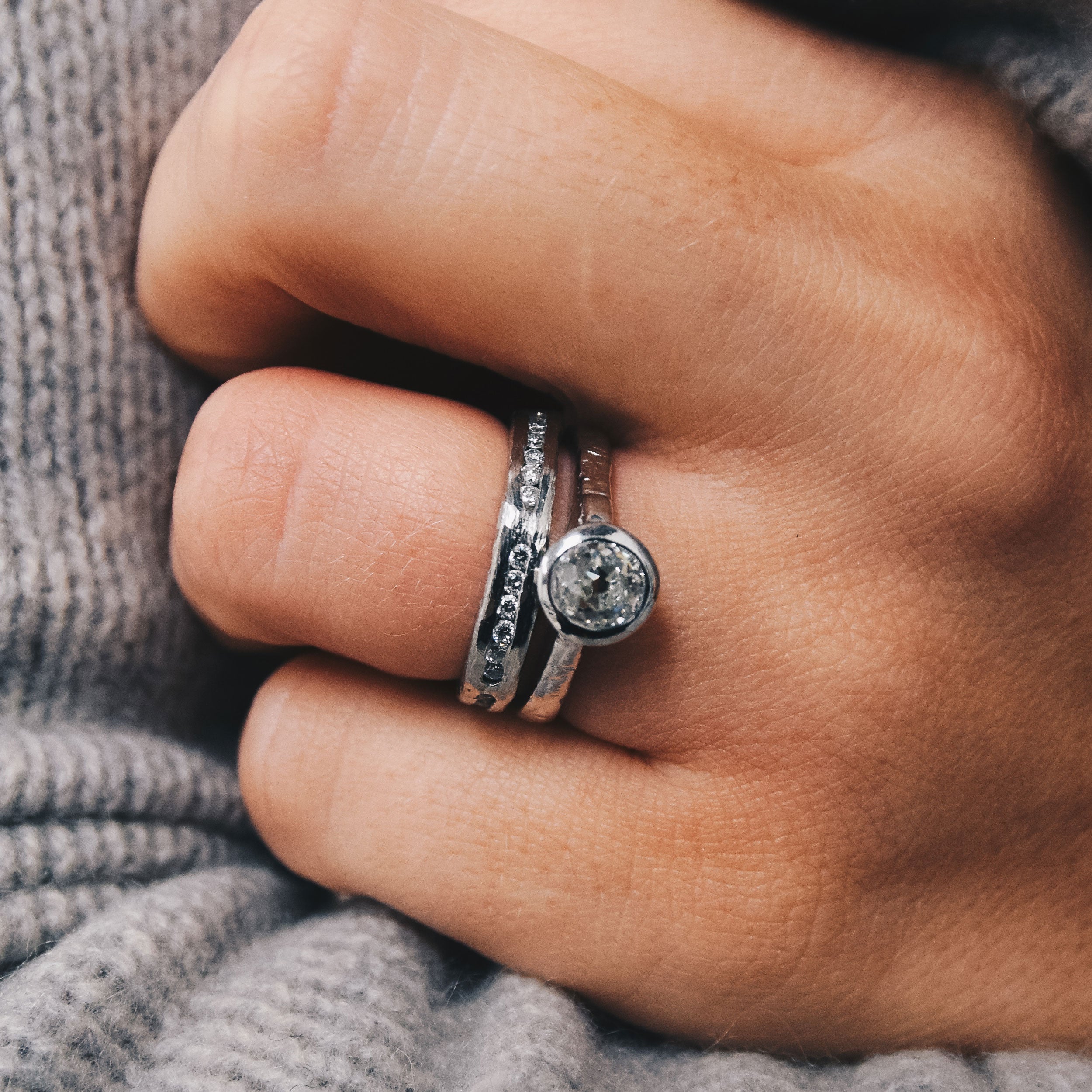 GRACE Platinum Diamond Ring