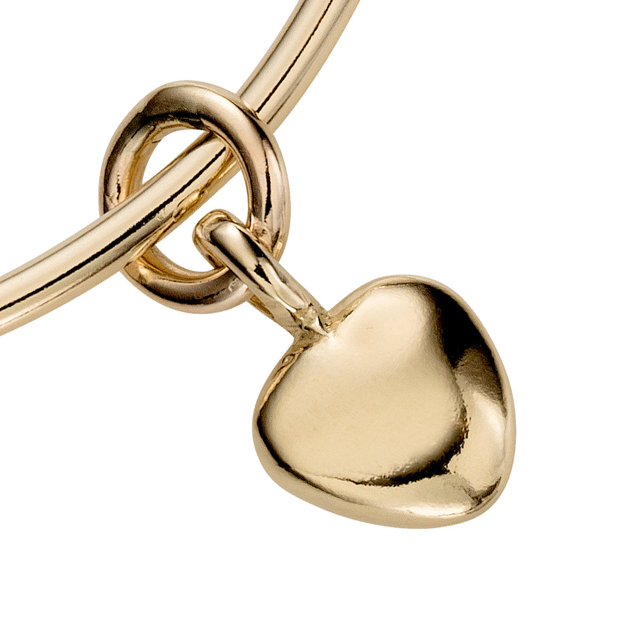 Gold Maxi Grateful Heart Bangle