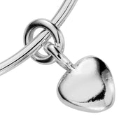Silver Maxi Grateful Heart Bangle