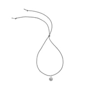 Silver Smiley Face Cord Bracelet