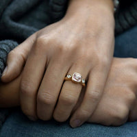 HATHOR Gold Pink Sapphire & Diamond Ring