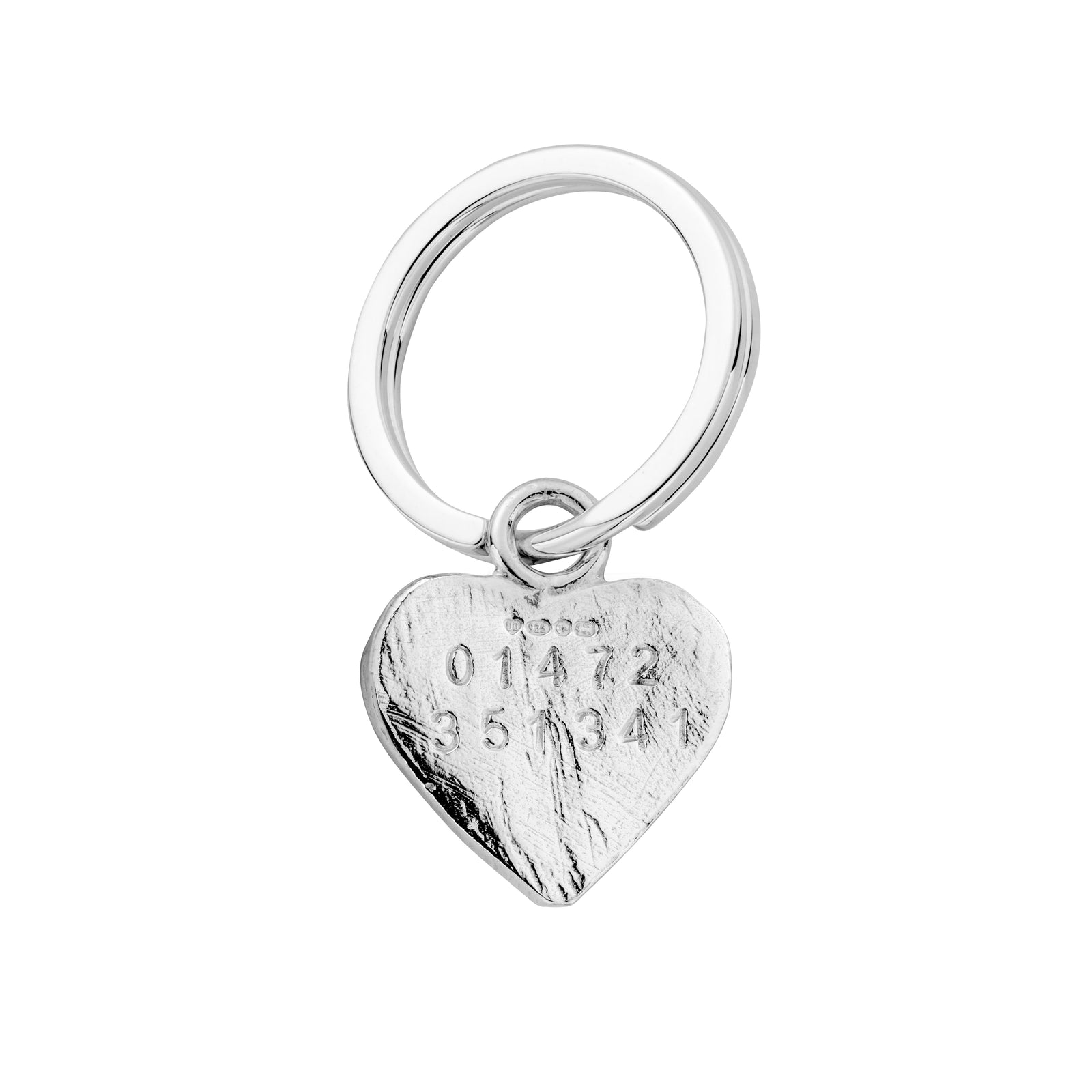 Silver Heart Dog Tag
