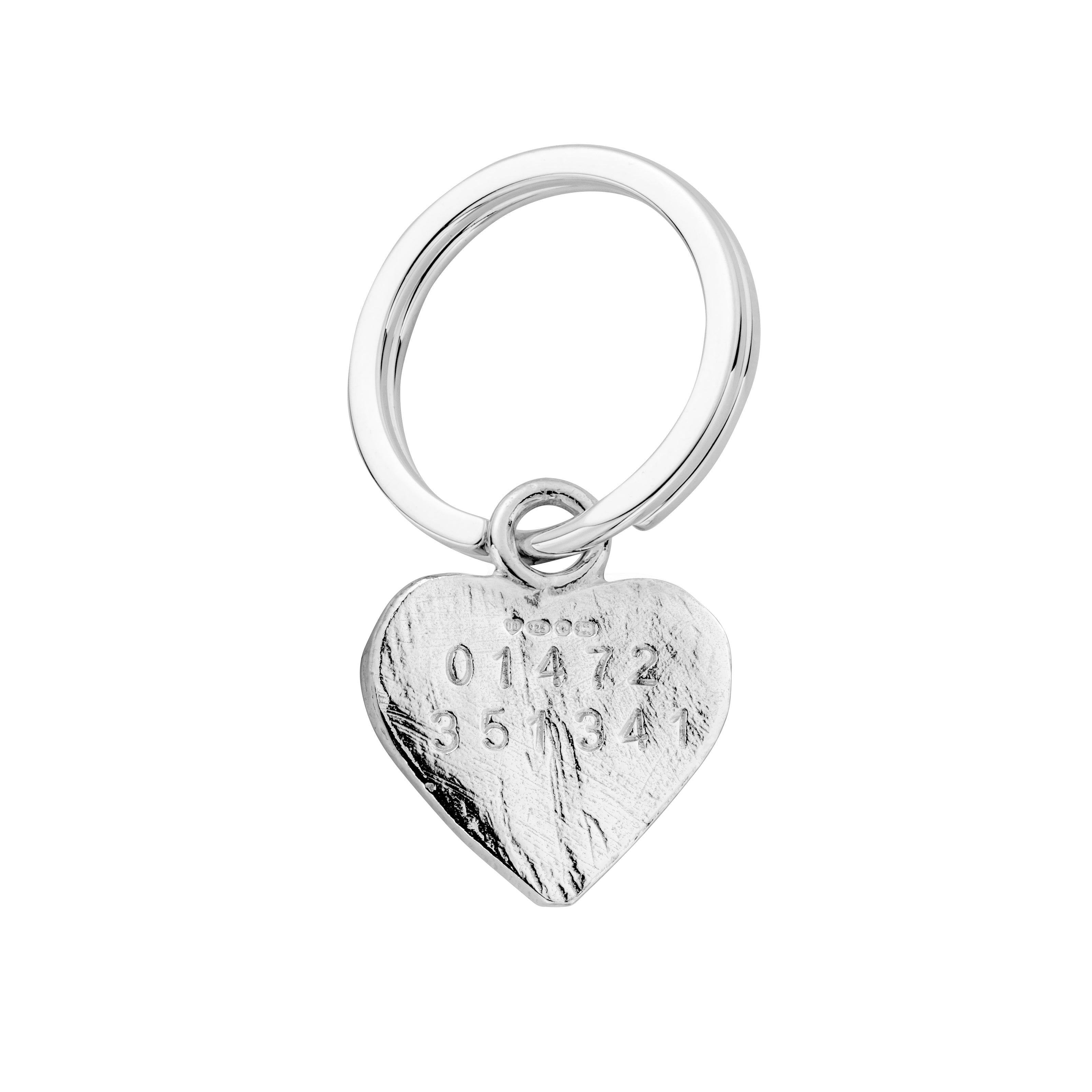 Silver Heart Dog Tag