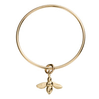 Gold Large Honey Bee Bangle