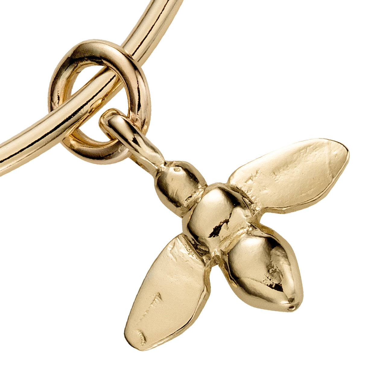 Gold Large Honey Bee Bangle