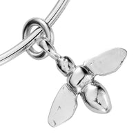 Silver Large Honey Bee Bangle
