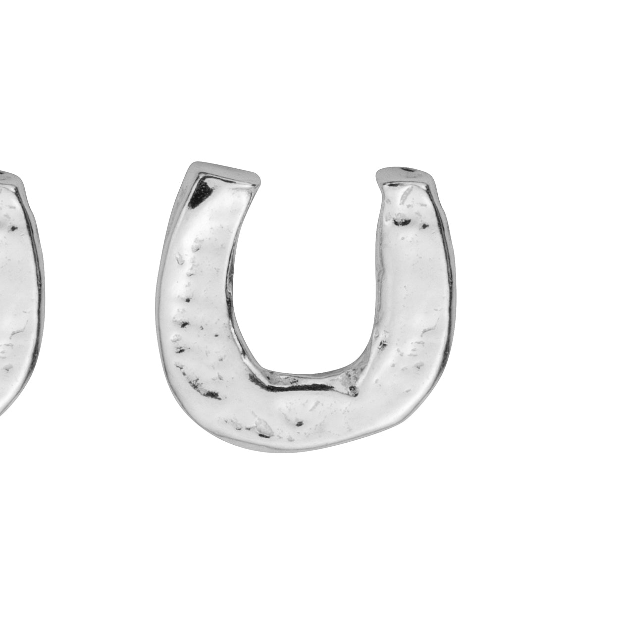 Silver Mini Horseshoe Single Stud Earring