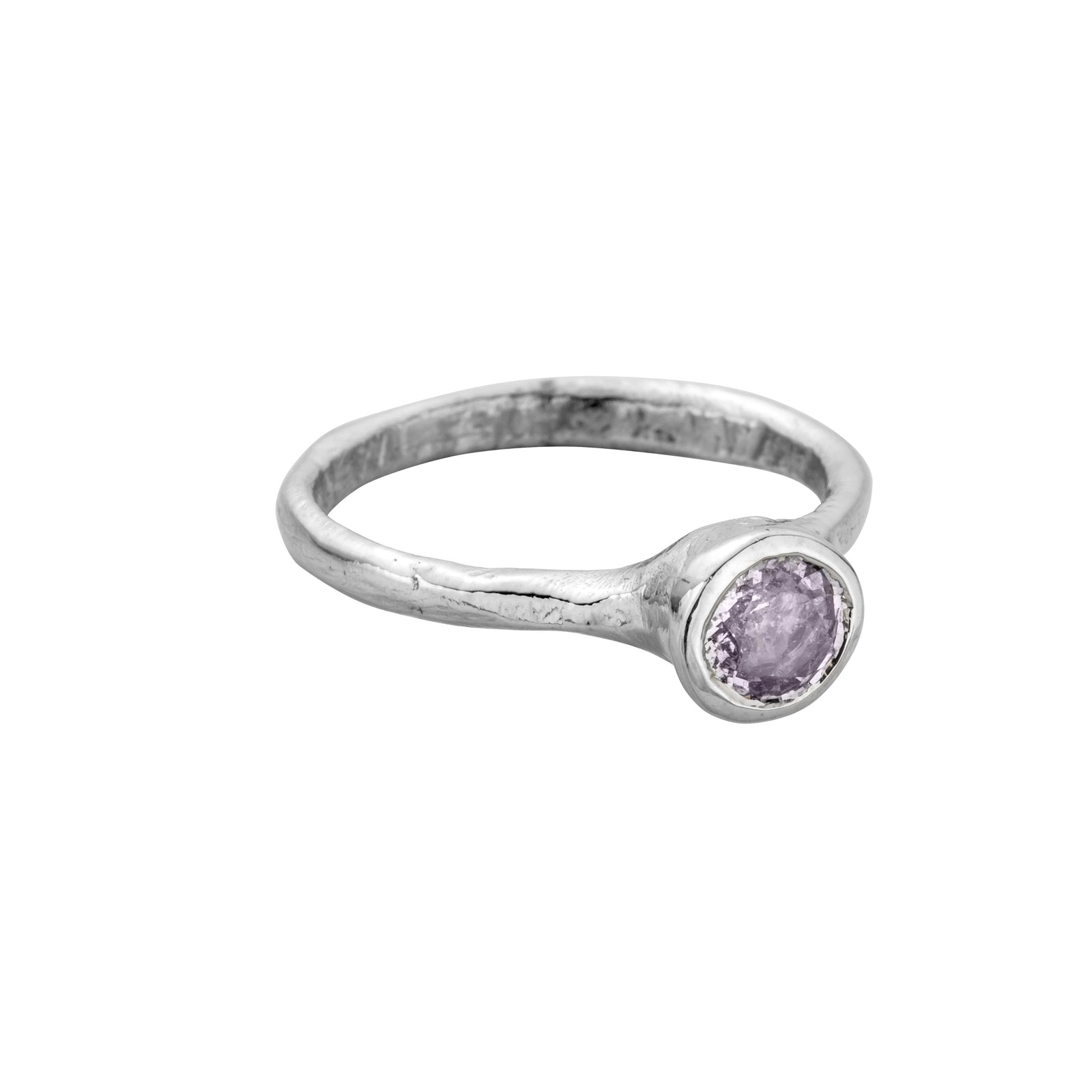 IRIS White Gold Pink Sapphire Ring