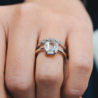 KAKALINA Silver Sapphire Ring