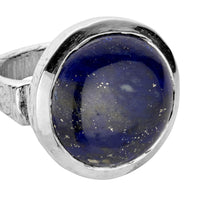 Silver Lapis Lazuli Maxi Mood Ring