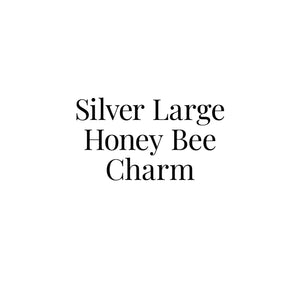 Silver Large Honey Bee Charm
