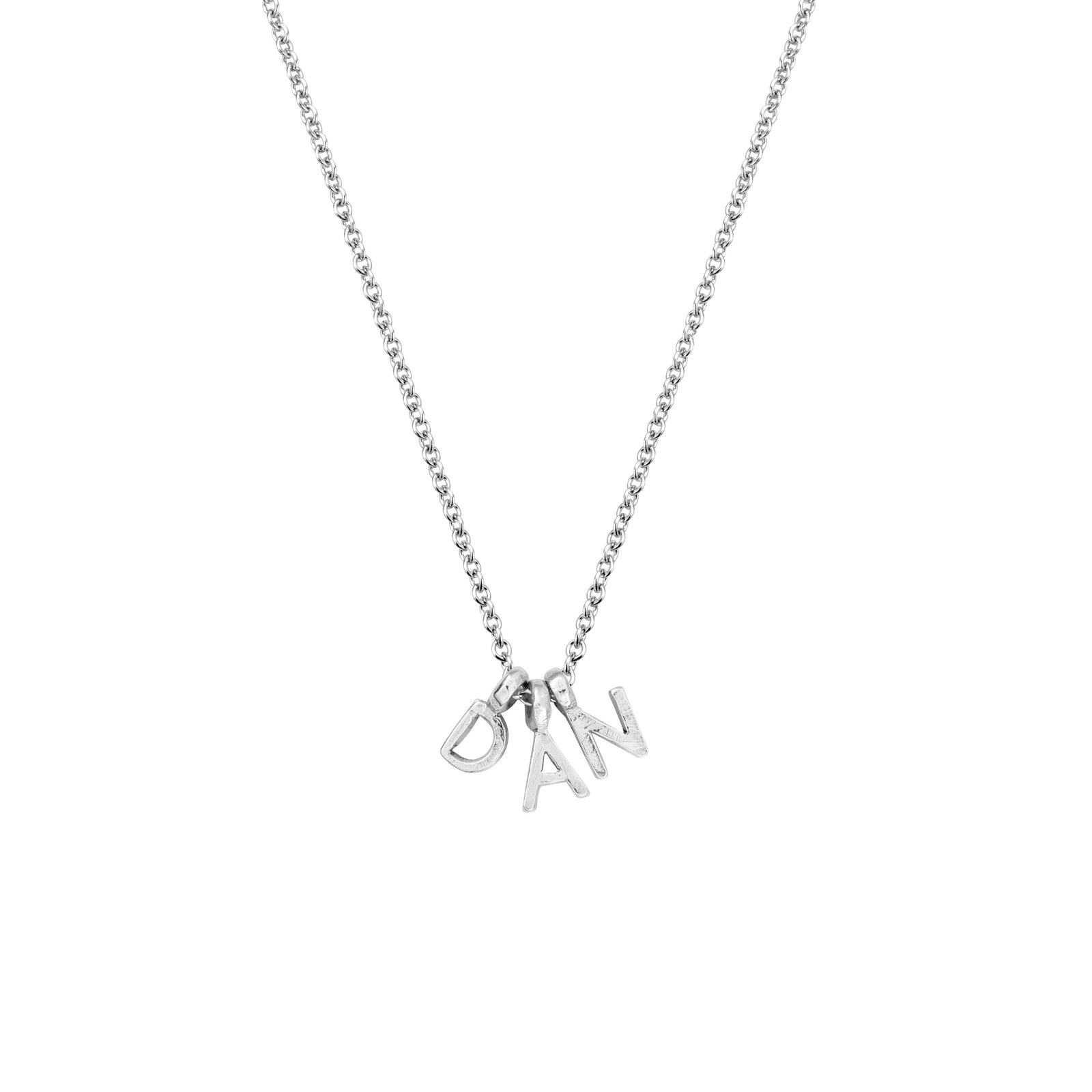 Silver Mini Alphabet Necklace
