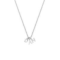 Silver Mini Alphabet Necklace