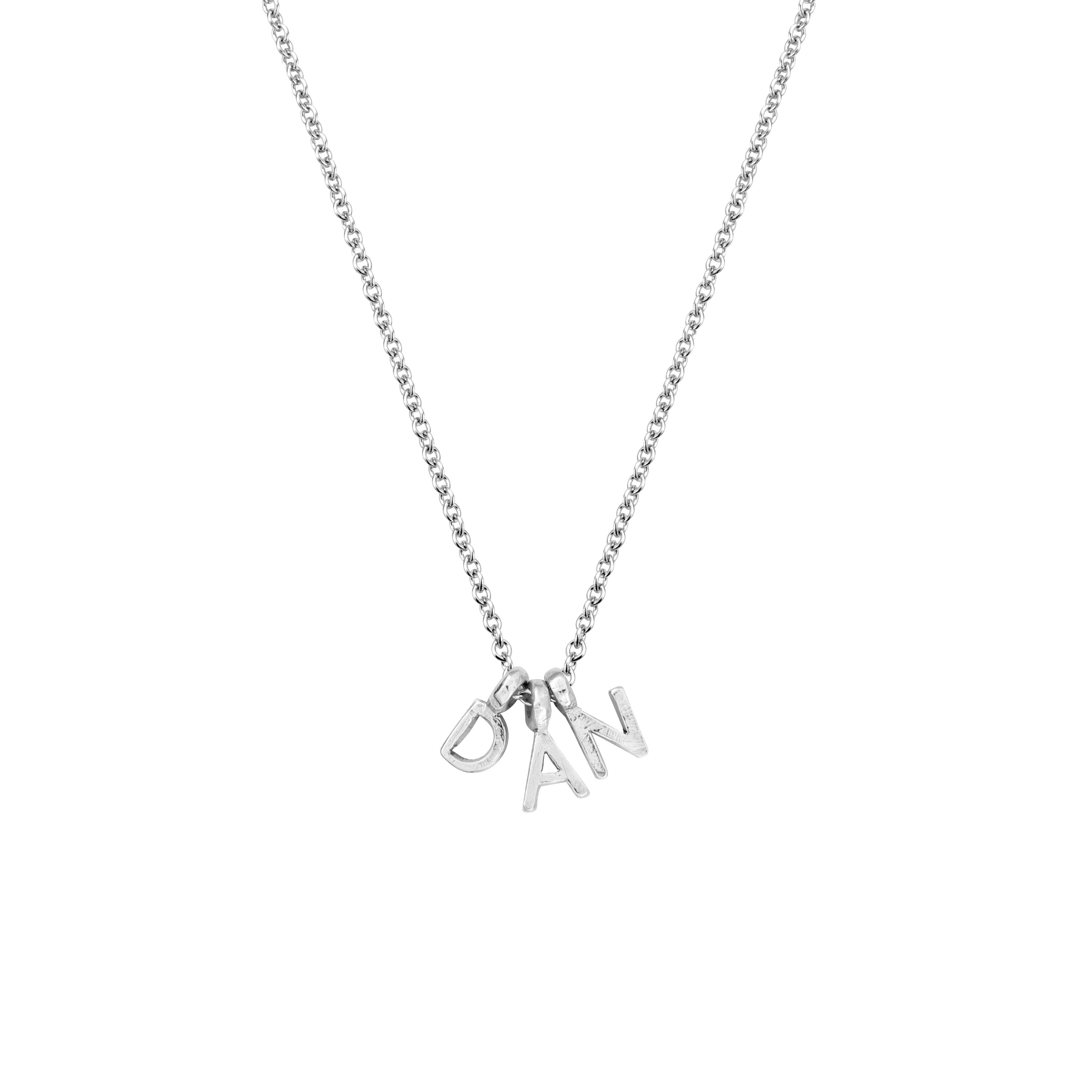 Silver Mini Alphabet Necklace