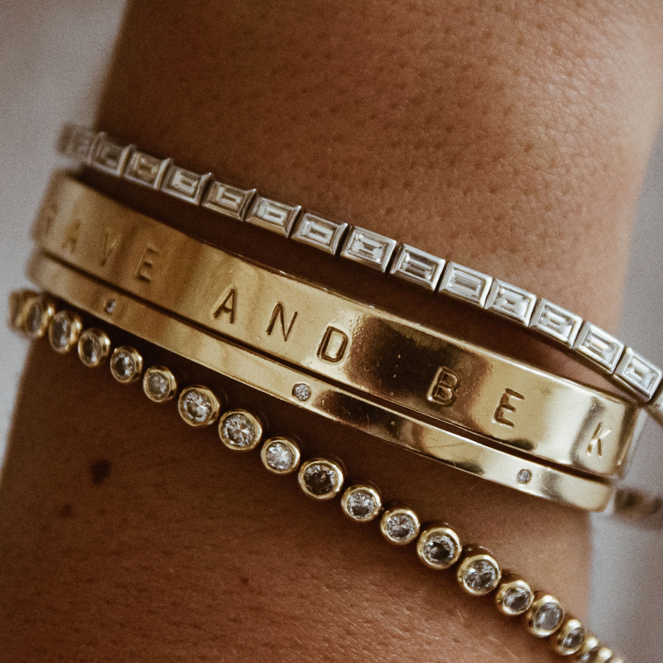 Gold Diamond Luxury Forever Cuff