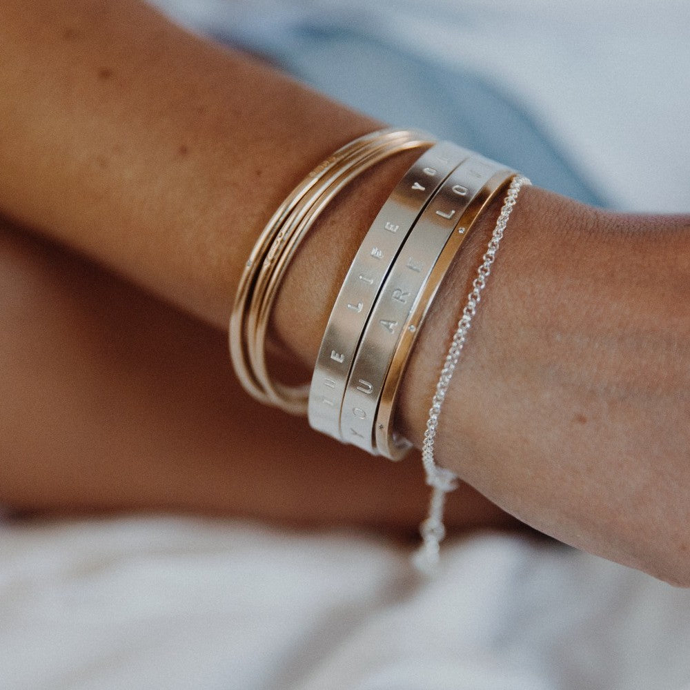 Silver Luxury Signature Bangle