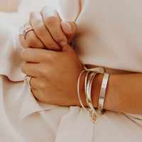 Silver Luxury Signature Bangle