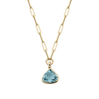 MARELLA Gold Aquamarine Trace Chain Necklace