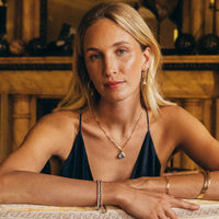 MARELLA Gold Aquamarine Trace Chain Necklace