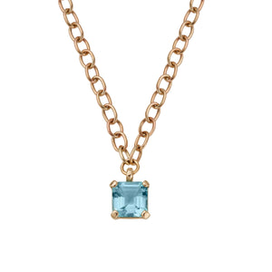 WATER OF THE SEA Gold Aquamarine Necklace