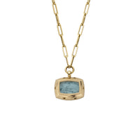 MARVALI Gold Aquamarine Necklace - BROKEN