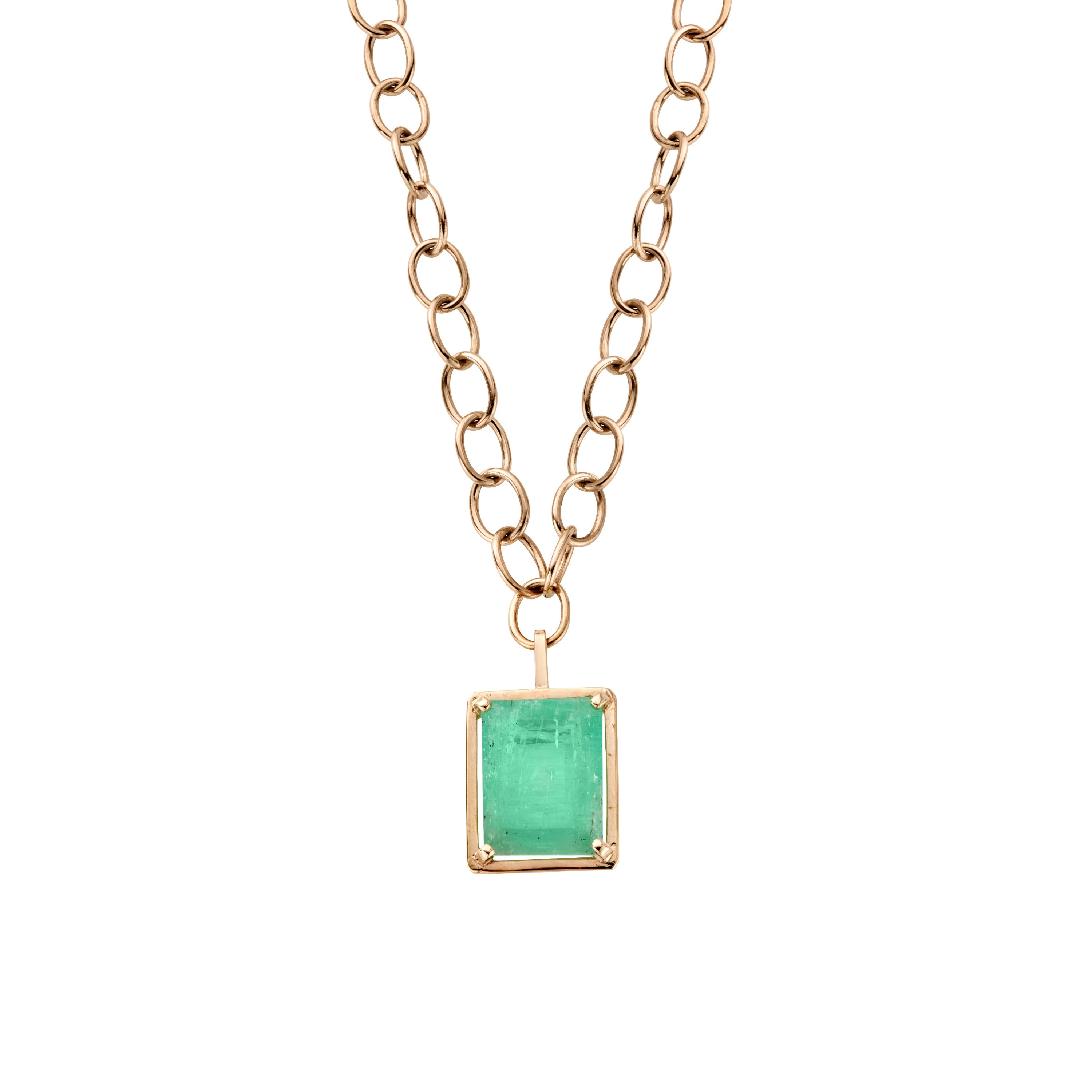 MAUNA KEA Gold Emerald Necklace