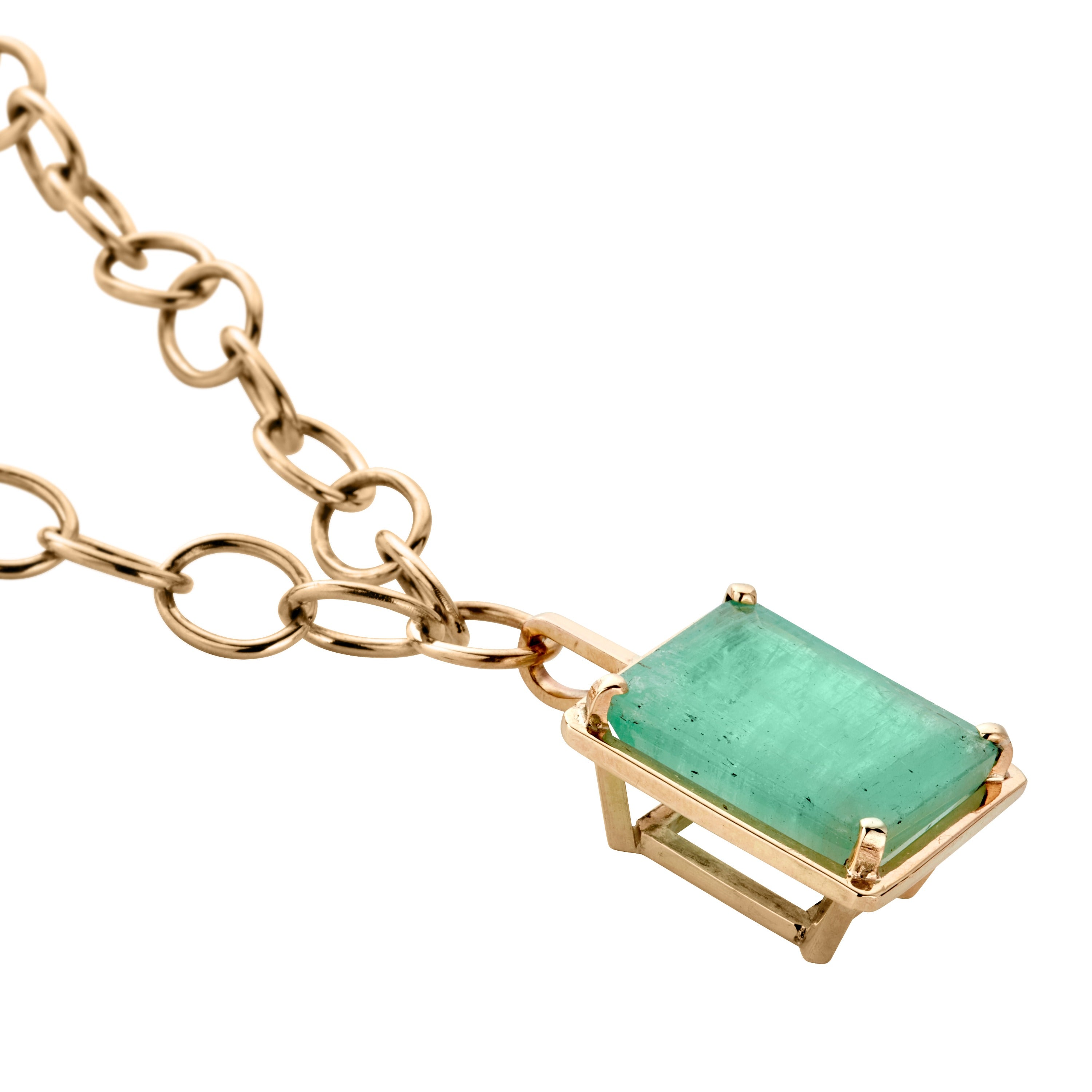 MAUNA KEA Gold Emerald Necklace