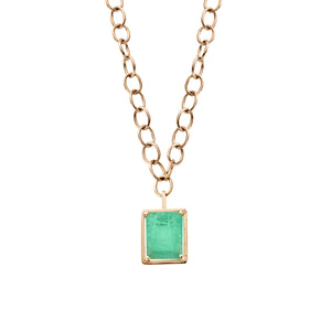 MAUNA LOA Gold Emerald Necklace