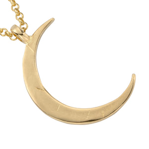 Gold Large Crescent Moon Charm