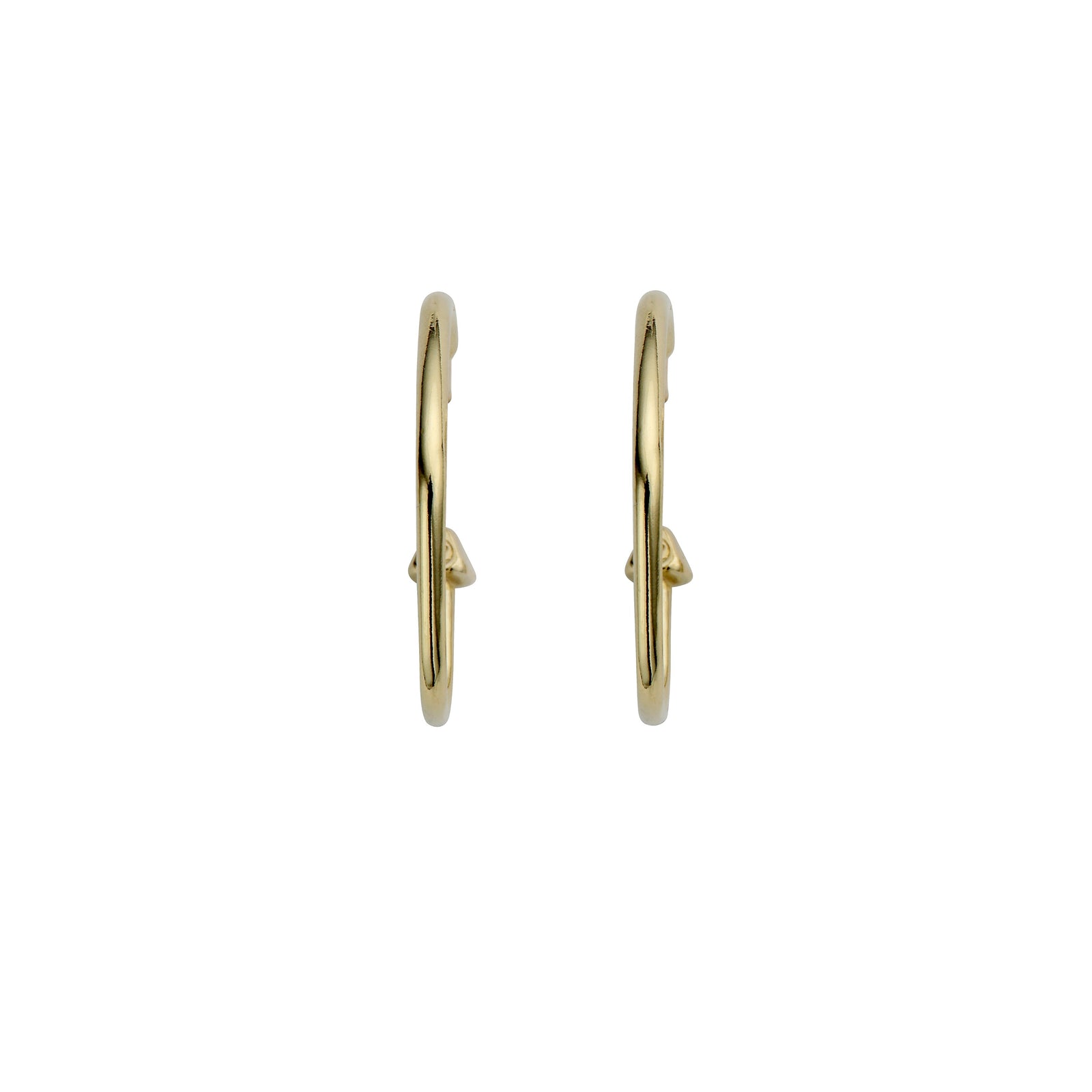 Gold Maxi Cupid Hoop Earrings