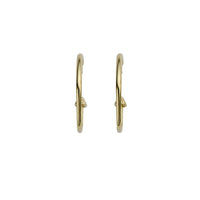 Gold Maxi Cupid Hoop Earrings