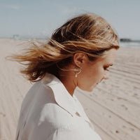 Maxi Cupid Hoops With Gold Baby North Star Charms