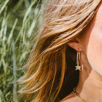 Maxi Cupid Hoops With Mini Star Charms